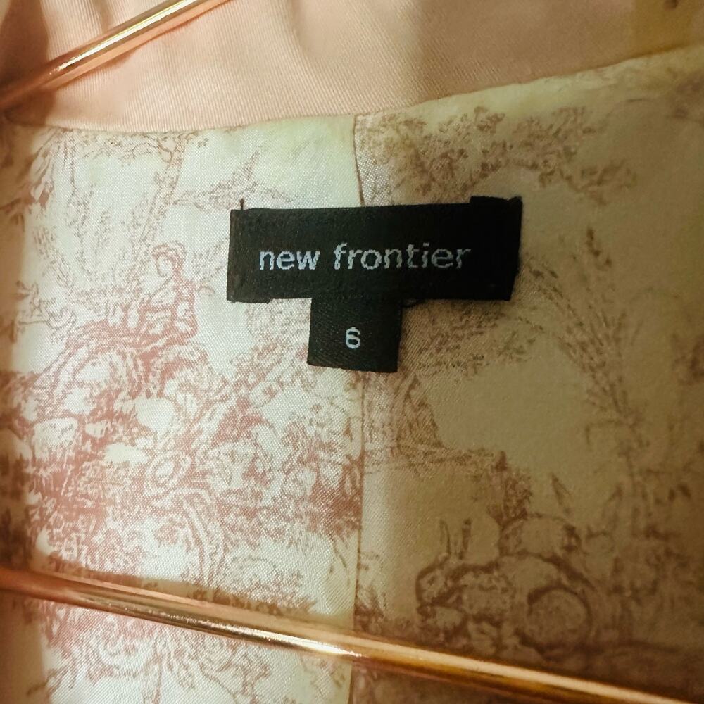 Frontier Light Pink Button Front Button Cotton Bl… - image 6